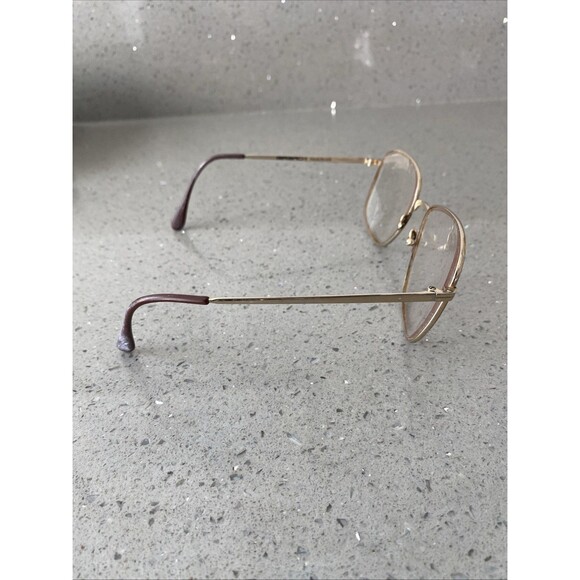 Vintage Girard France 4380 55-140 Brown Gold Eyeglasses FRAMES ONLY READ - Picture 6 of 7